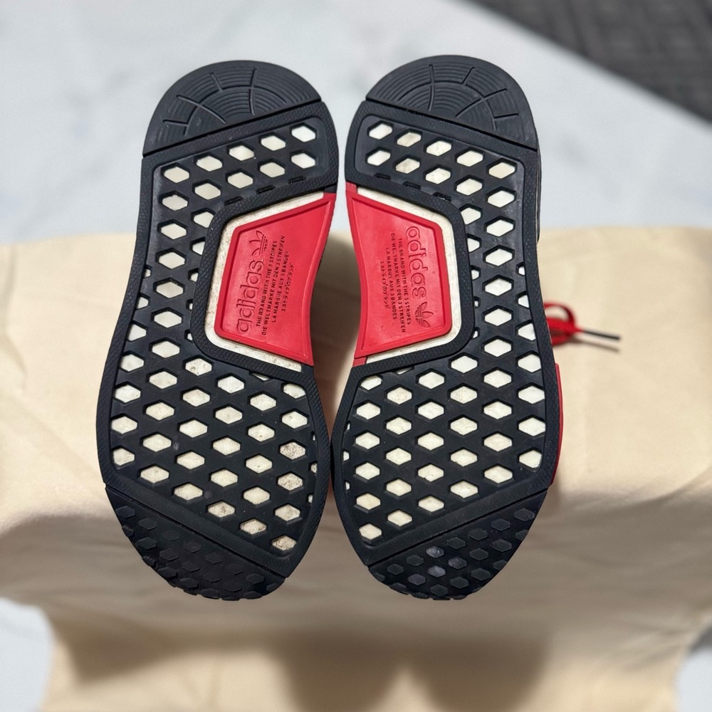 Adidas Red and Black Sneakers with Boost Midsole - Picture 6 of 7